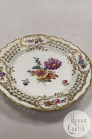 Royal Copenhagen Sächsische Blume durchbrochener Teller Nr. 1638