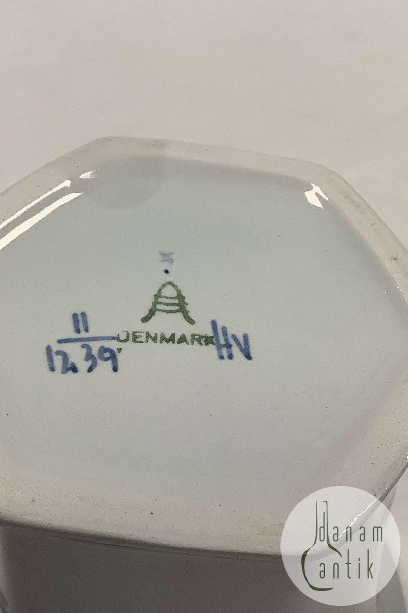 Royal Copenhagen / Aluminia Tranquebar, Blå Fajance Vase No 1239