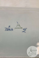 Royal Copenhagen / Aluminia Blau Tranquebar Quadratische Schale Nr. 1335