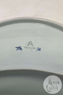 Royal Copenhagen / Aluminia Blå Tranquebar halvmåne formet skål No 1115