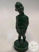 Ipsens Enke Grøn Figur af Dreng No. 925
