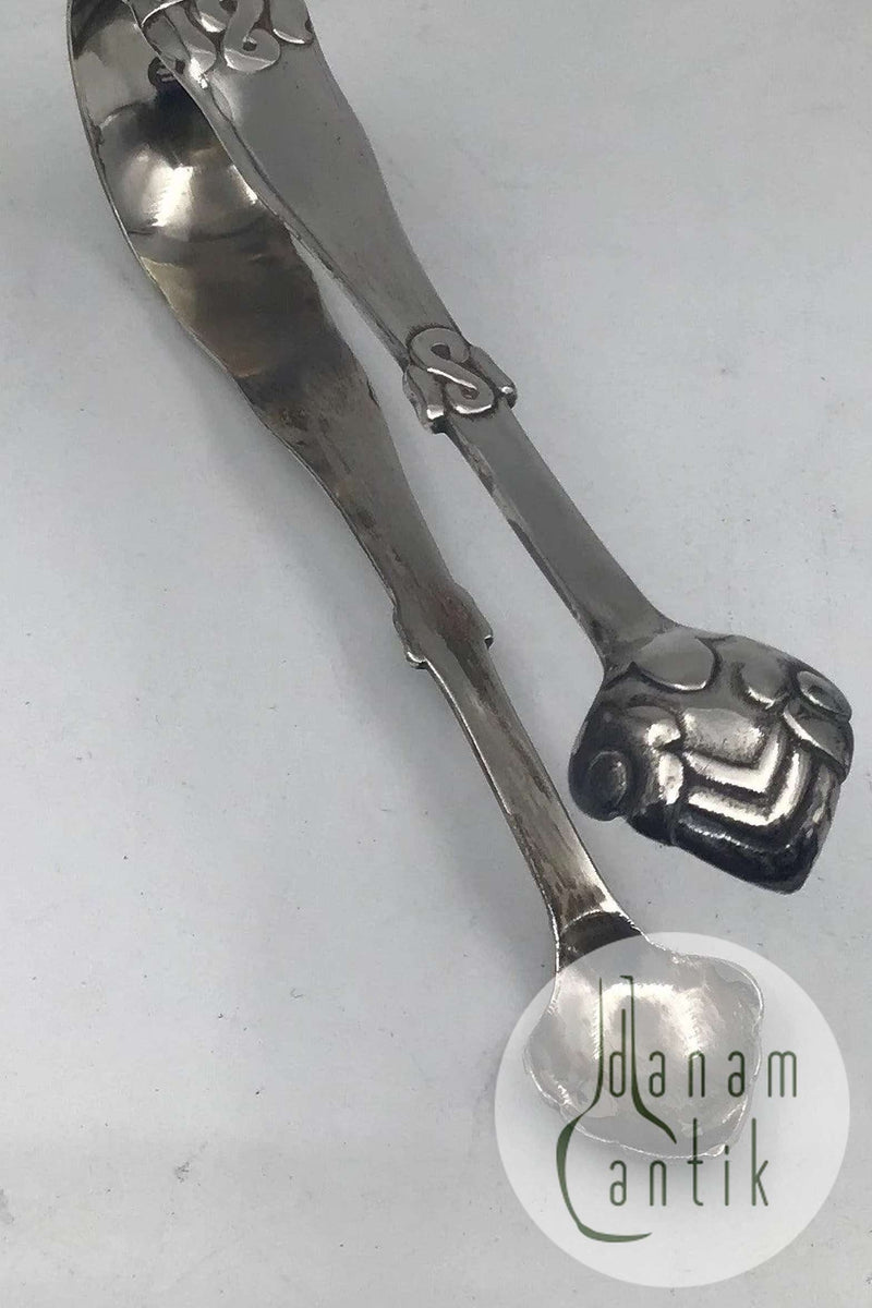 Dansk Arbejde Sølv Fred VIII Sukkertang