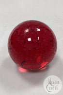 Rød Brevvægt i glas