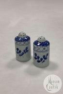 Royal Copenhagen Blå Tranquebar Salt -og Peber Sæt No 1008