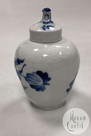 Royal Copenhagen Blue Flower Curved Tea Canister with lid No. 1684