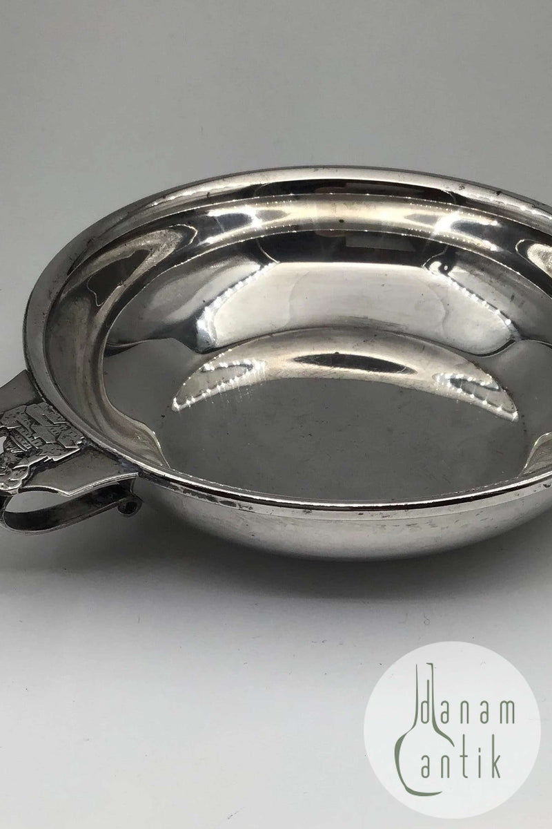 H.C. Andersen Eventyr Sølv Barnetallerken Flyvende Kuffert