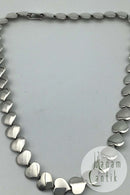 Hans Hansen Sterling Sølv Hjerte-Halskæde