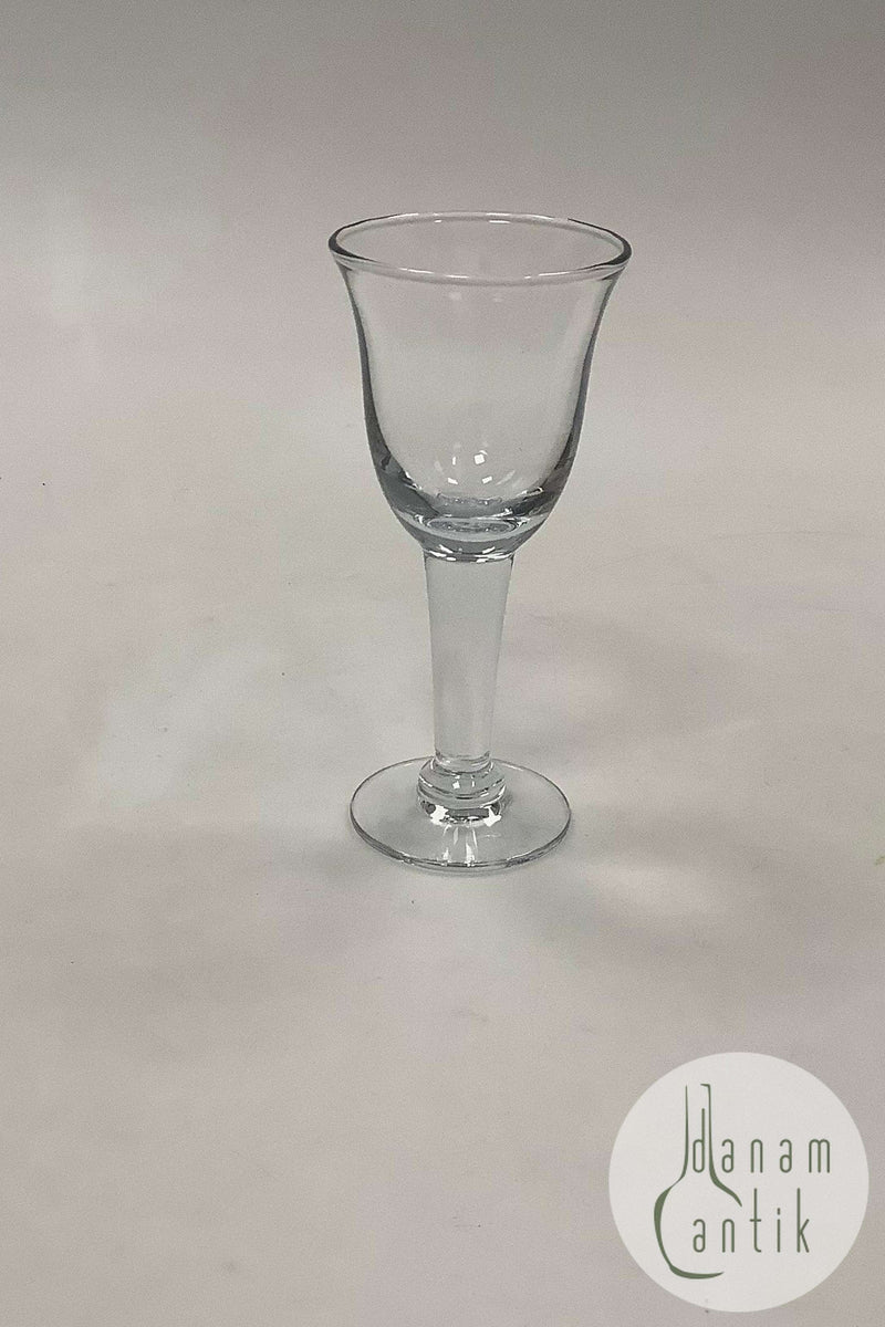 "Hvid Klokke" Portvinsglas Holmegaard. 13.7 cm H