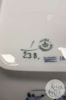 Royal Copenhagen Muschelmalet Riffle Längliche Schale Nr. 238