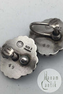 Georg Jensen Sterling Sølv Øreringe med skruer No 49