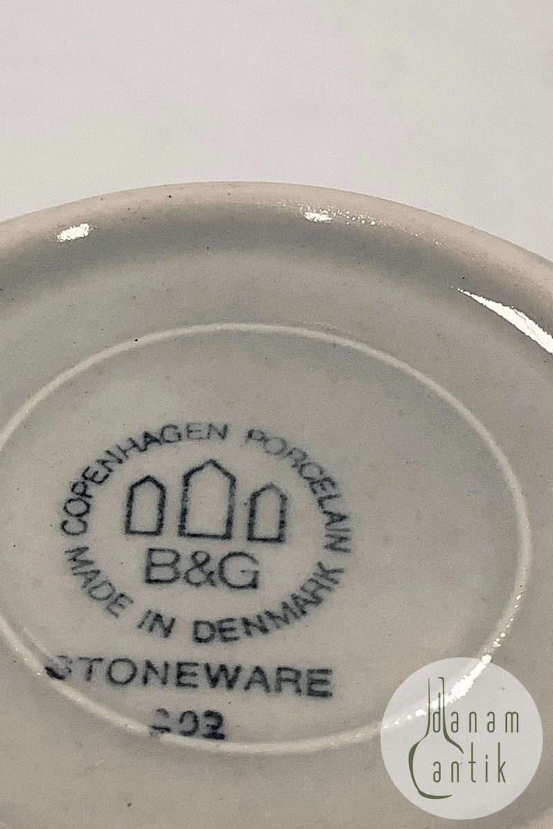 Bing og Grøndahl Stentøj Columbia Sukkerskål med Låg No 302