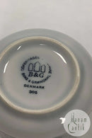 Bing和Grondahl/Kronjyden炻器白色糖果咖啡杯No 305