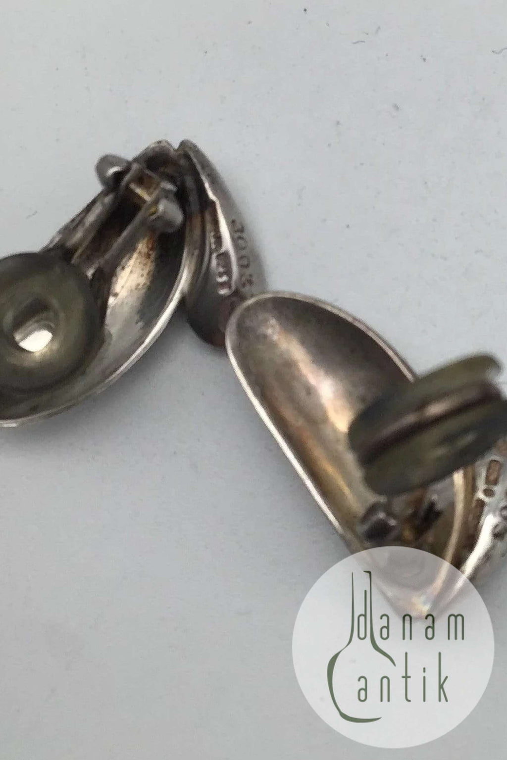 Georg Jensen Sterling Sølv Øreclips 2003 Isabell Kristensen