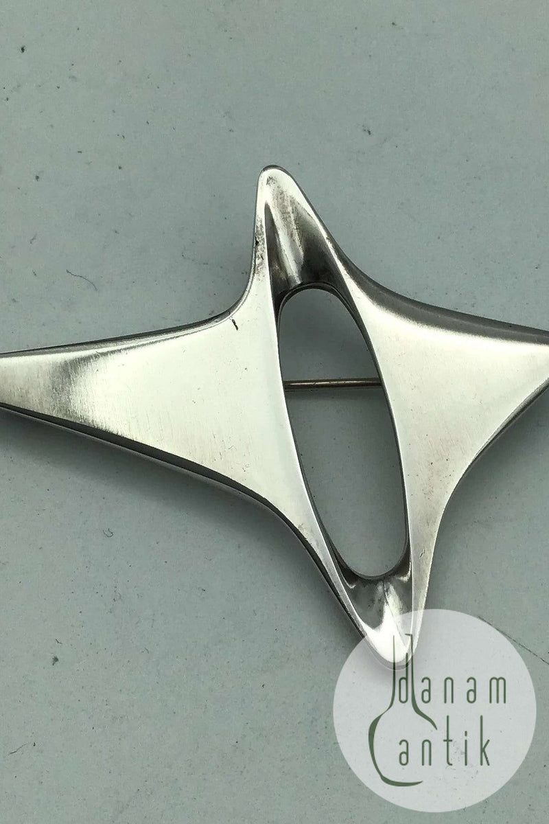 Georg Jensen Sterling Sølv Broche No 339 Koppel
