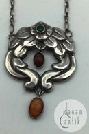 C.L。塞弗林-索伦森银项链（琥珀色）