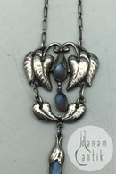 C.L。Severin Sørensen银项链（月光石）