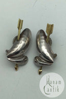 Georg Jensen Sterling Sølv/Guld Øreclips 2003 Isabell Kristensen