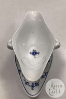 Royal Copenhagen Blaue kannelierte, schlichte Soßenschüssel Nr. 202