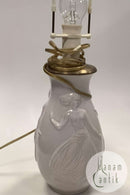 Michael Andersen og Søn Stentøjsvase monteret som lamp  No 5195