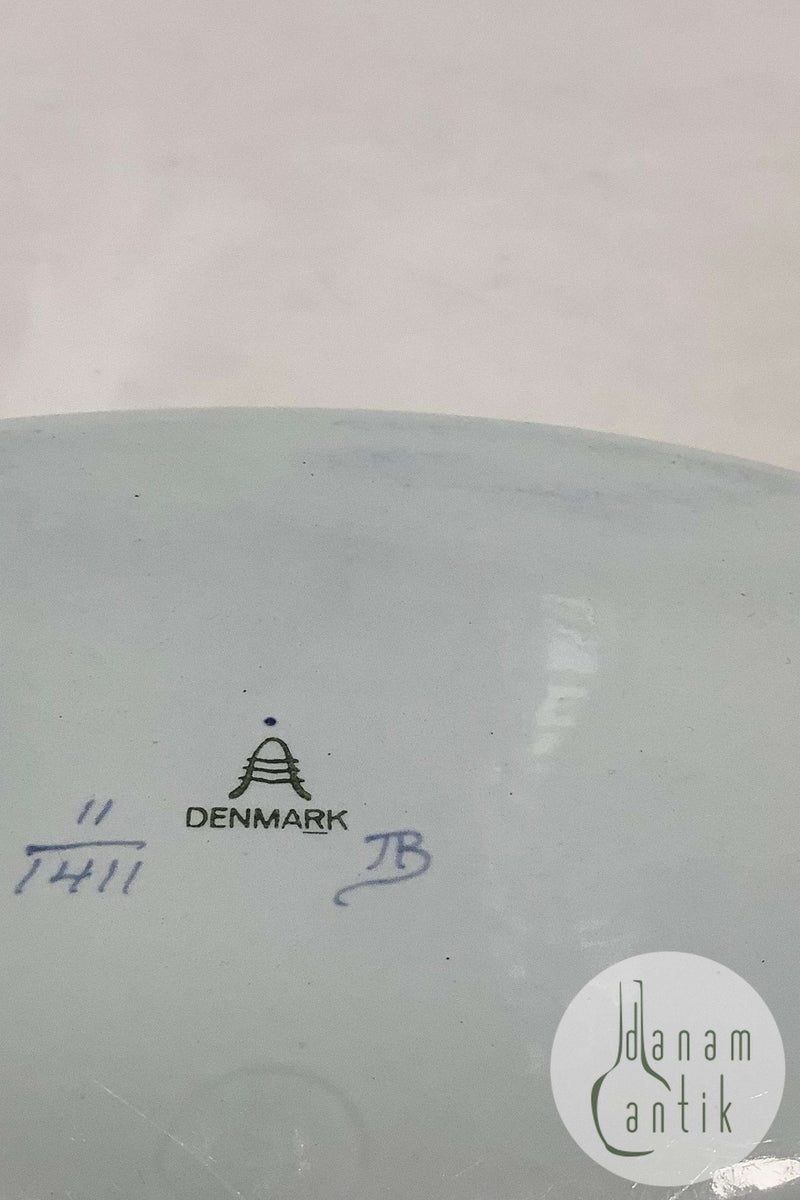 Royal Copenhagen Blå Tranquebar Oval Skål No. 1411