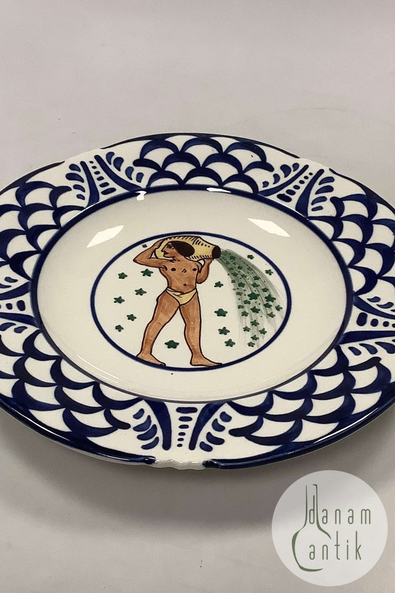 Aluminia Star Star Star Plate Aquarius No 129/151