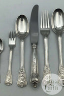 A. Michelsen Sterling Sølv Rosenborg Bestiksæt til 6 Personer (36 dele)