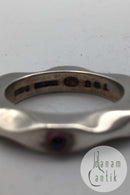 Georg Jensen Sterling Sølv Mirror Ring No 261 Ametyst