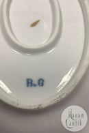 Bing og Grøndahl Antik Rosen Stel Lille ovalt Fad