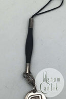 Georg Jensen Sterling Sølv Nøglering med Vedhæng No. 8