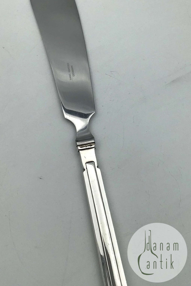 Hans Hansen Arvesølv No 18 Sterling Sølv Lagkagekniv