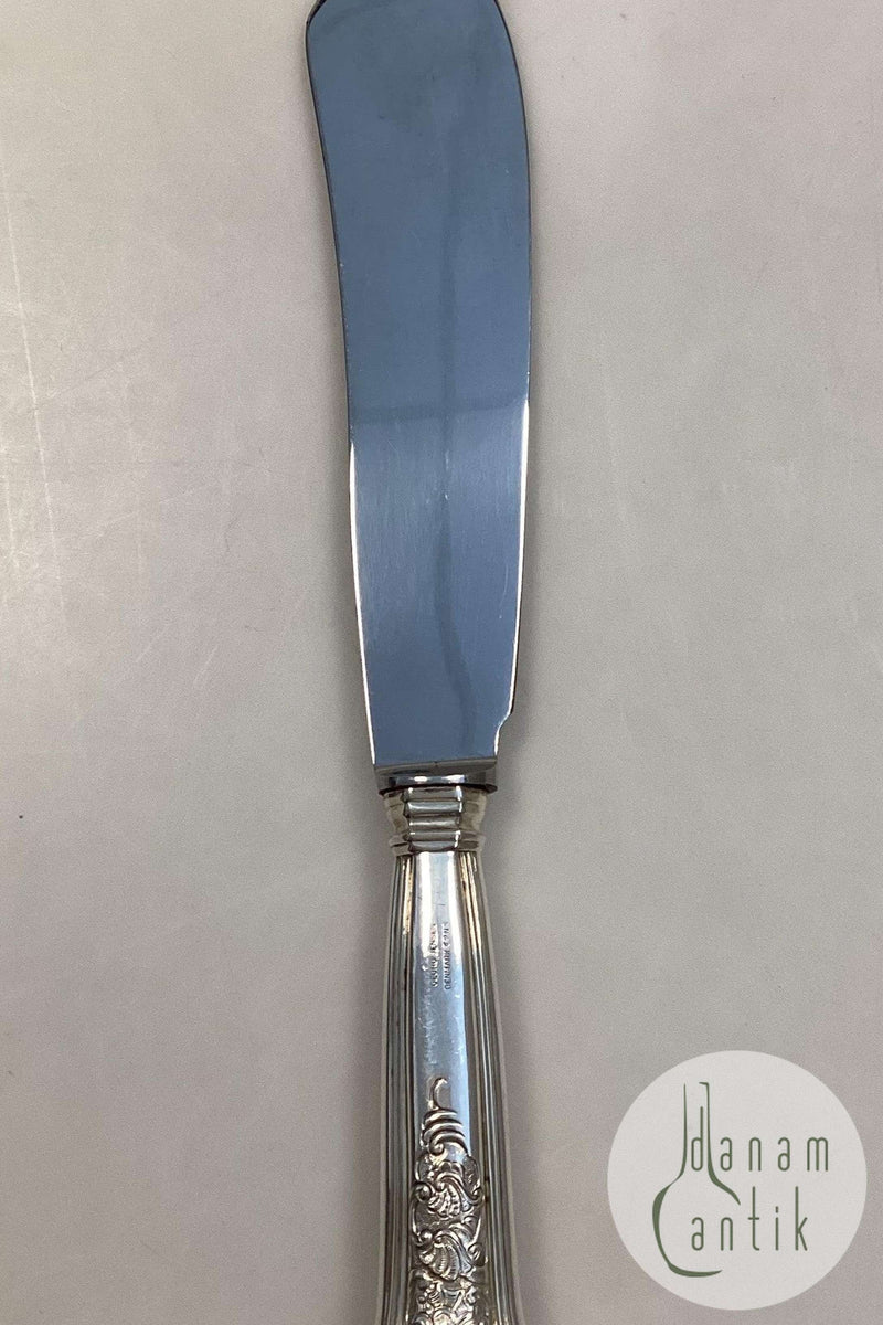 Georg Jensen Rosenborg Sølvplet Lagkagekniv