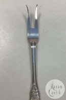 Georg Jensen Rosenborg Sølvplet Stegegaffel