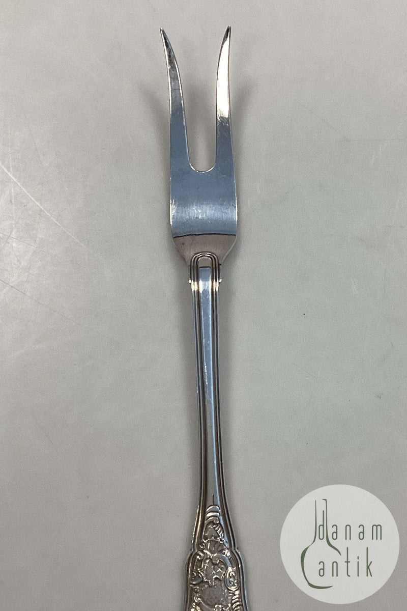 Georg Jensen Rosenborg Sølvplet Stegegaffel