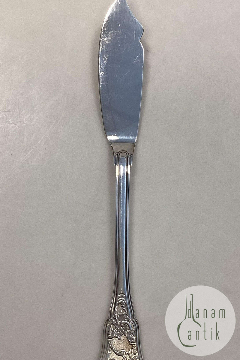 Georg Jensen Rosenborg Sølvplet Fiskekniv