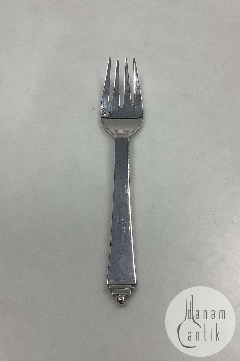 Georg Jensen Pyramide EPNS Sølvplet Fiskegaffel