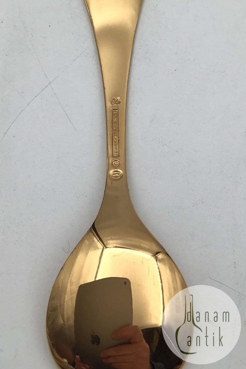 Georg Jensen Årsske 2002 forgyldt Sterling Sølv med emalje