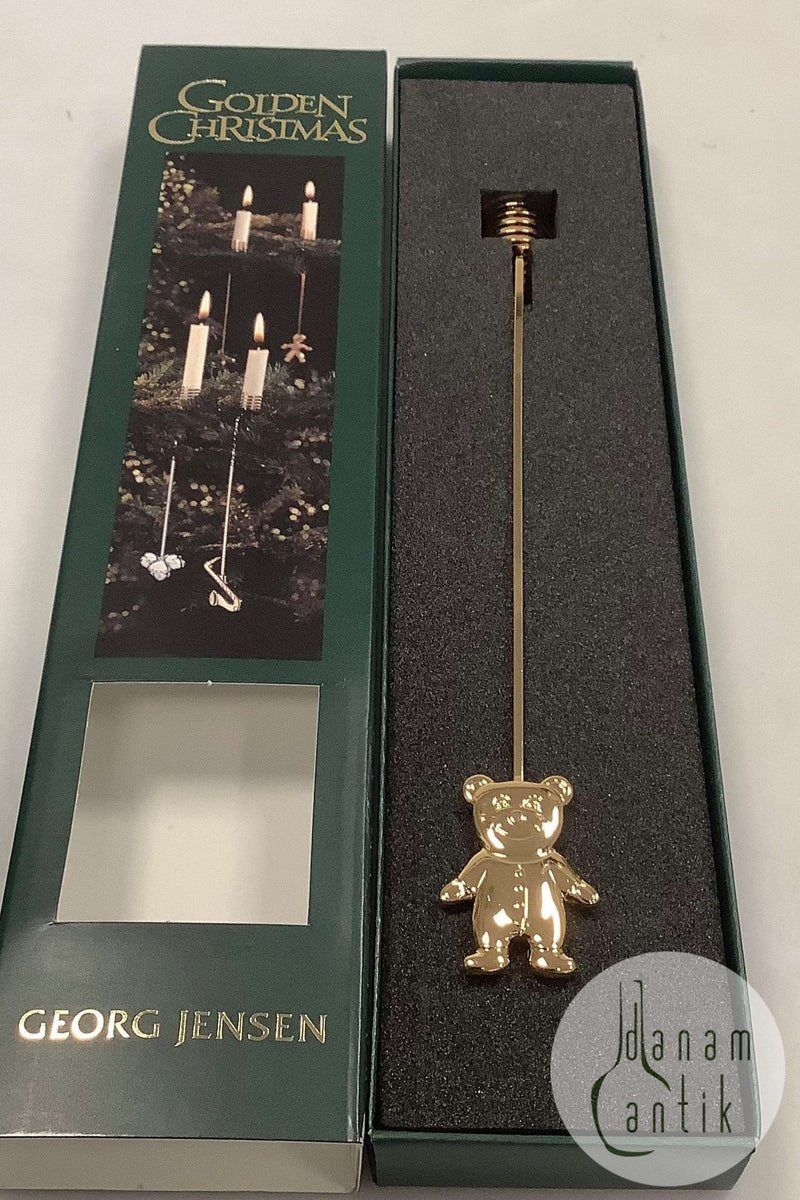Georg Jensen Golden Christmas Lyseholder - Bamse 2003