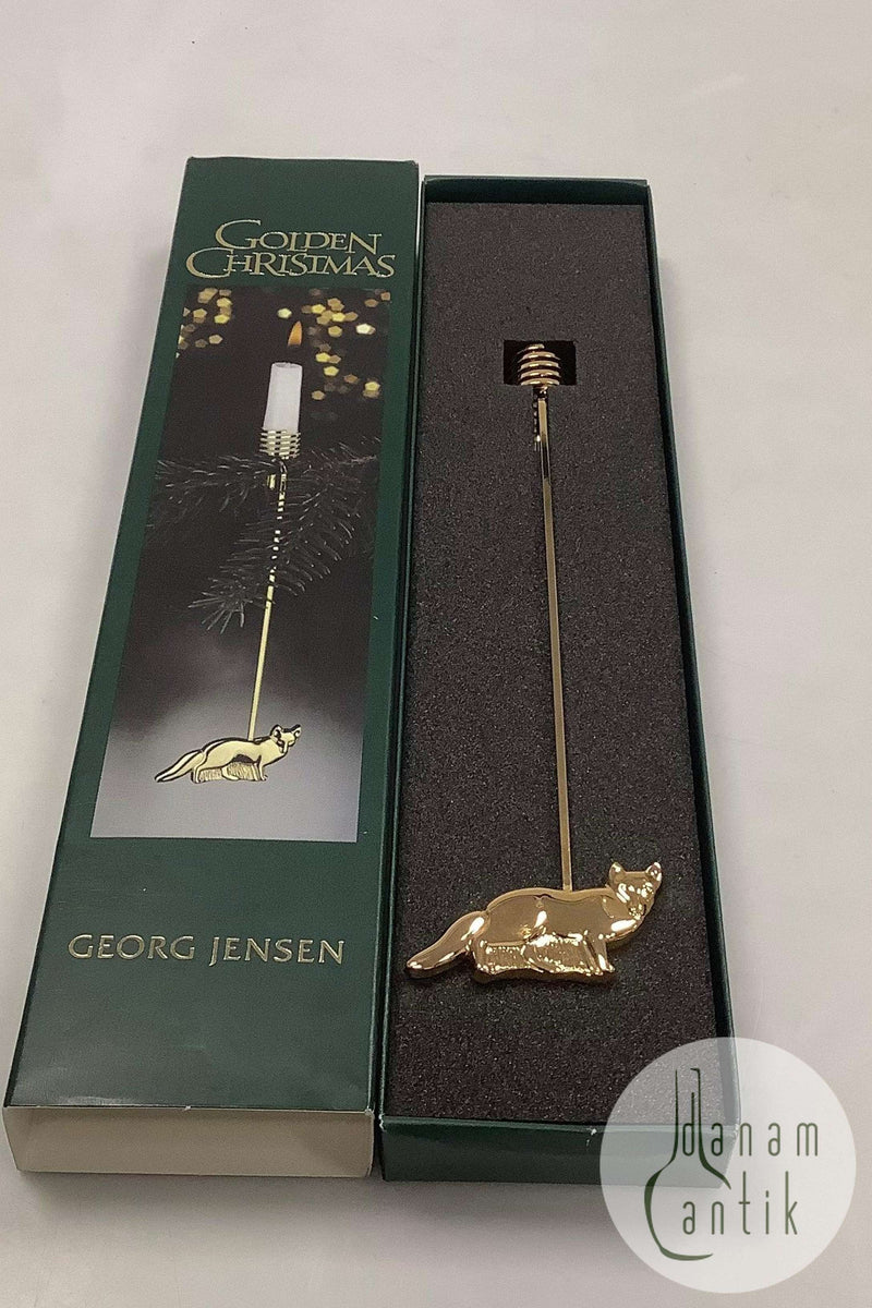 Georg Jensen Golden Christmas Lyseholder - Ræv 2002