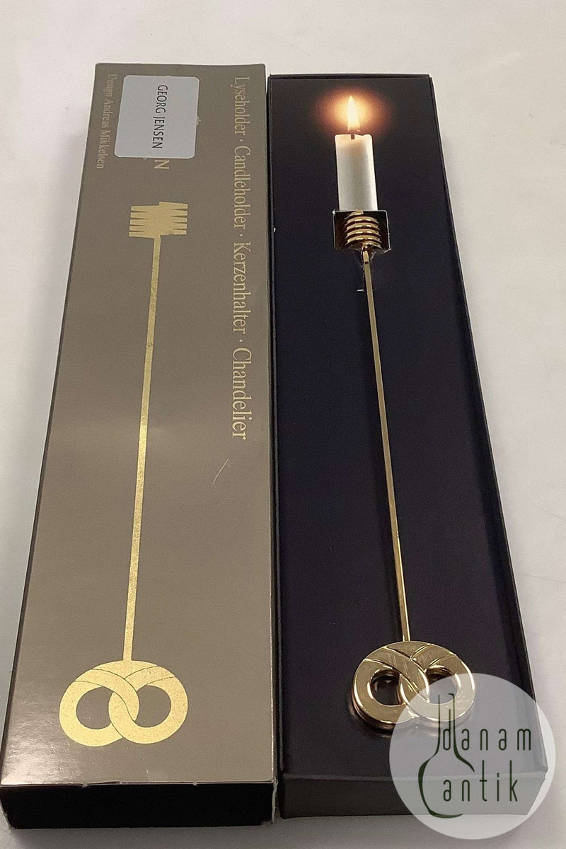Georg Jensen Golden Christmas Lyseholder - Kringle 1992
