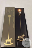 Georg Jensen Golden Christmas Lyseholder - Gyngehest 1996