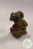 Bing & Grøndahl Figur af Kai Nielsen "Kvinde med druer og Faune" No 4022 fra Druehøstserien