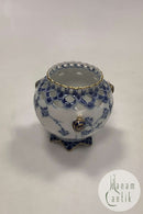 Royal Copenhagen Blau geriffelt Blaue geriffelte Spitze mit Goldrand Kleine Vase Nr. 1043