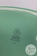 Royal Copenhagen Ursula oval Tallerken i Lysegrøn No 621