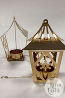 乔治-詹森圣诞收藏品灯笼的茶点