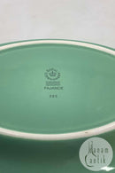Royal Copenhagen Ursula oval Tallerken i Lysegrøn No. 085