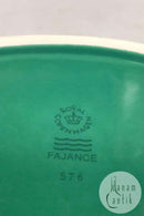 Royal Copenhagen Ursula oval Skål i Mørkegrøn No 576