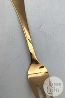 Georg Jensen Årskagegaffel 1989 Forgyldt Sterling Sølv med emalje.