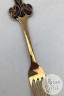 P. Hertz Forgyldt Sterling Sølv Mindegaffel Regeringsjubilæum 1997