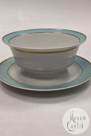 Royal Copenhagen Dybbøl Sovseskål med fast Underfad No. 9580