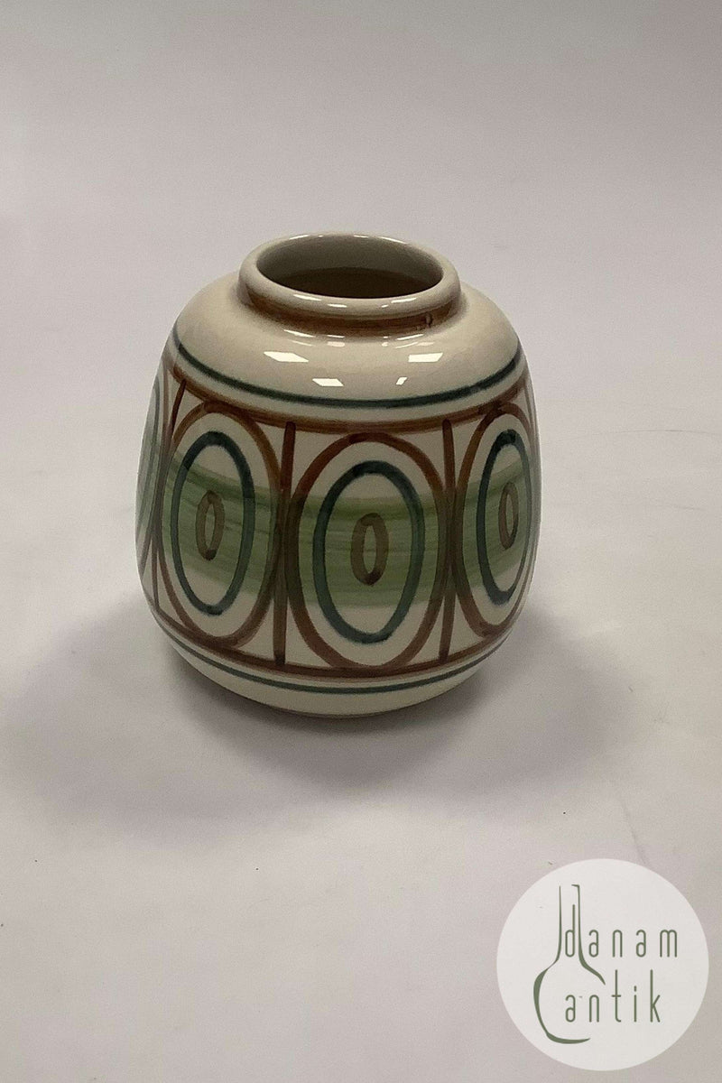 Søholm Keramik Vase Danmark Grøn Moderne
